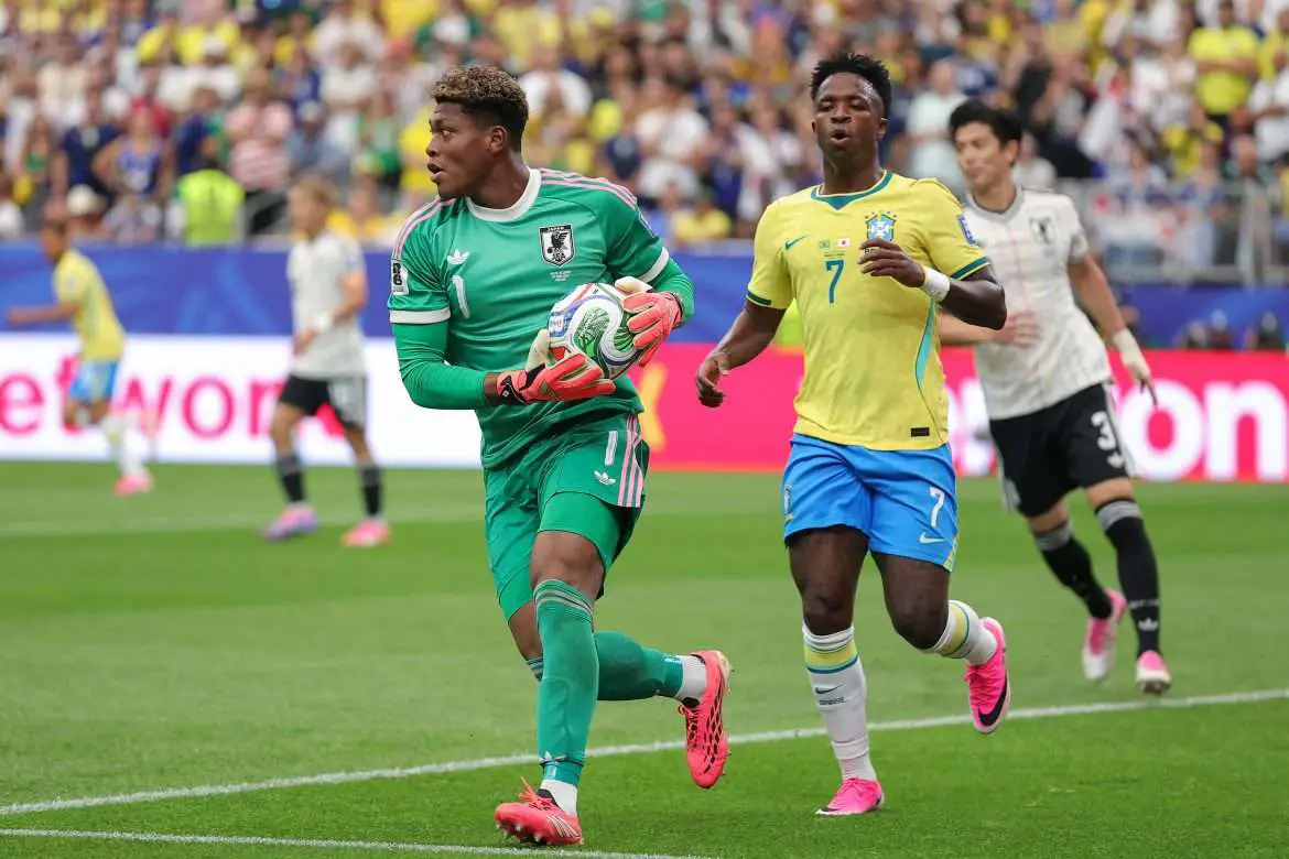 Aston Villa and former Parma man Zion Suzuki features for Japan in the World Cup against Brazil.