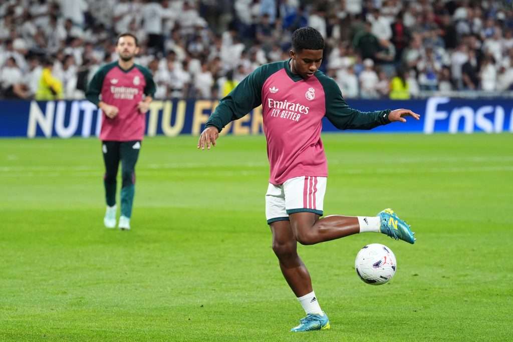 Real Madrid in LaLiga action against Villarreal